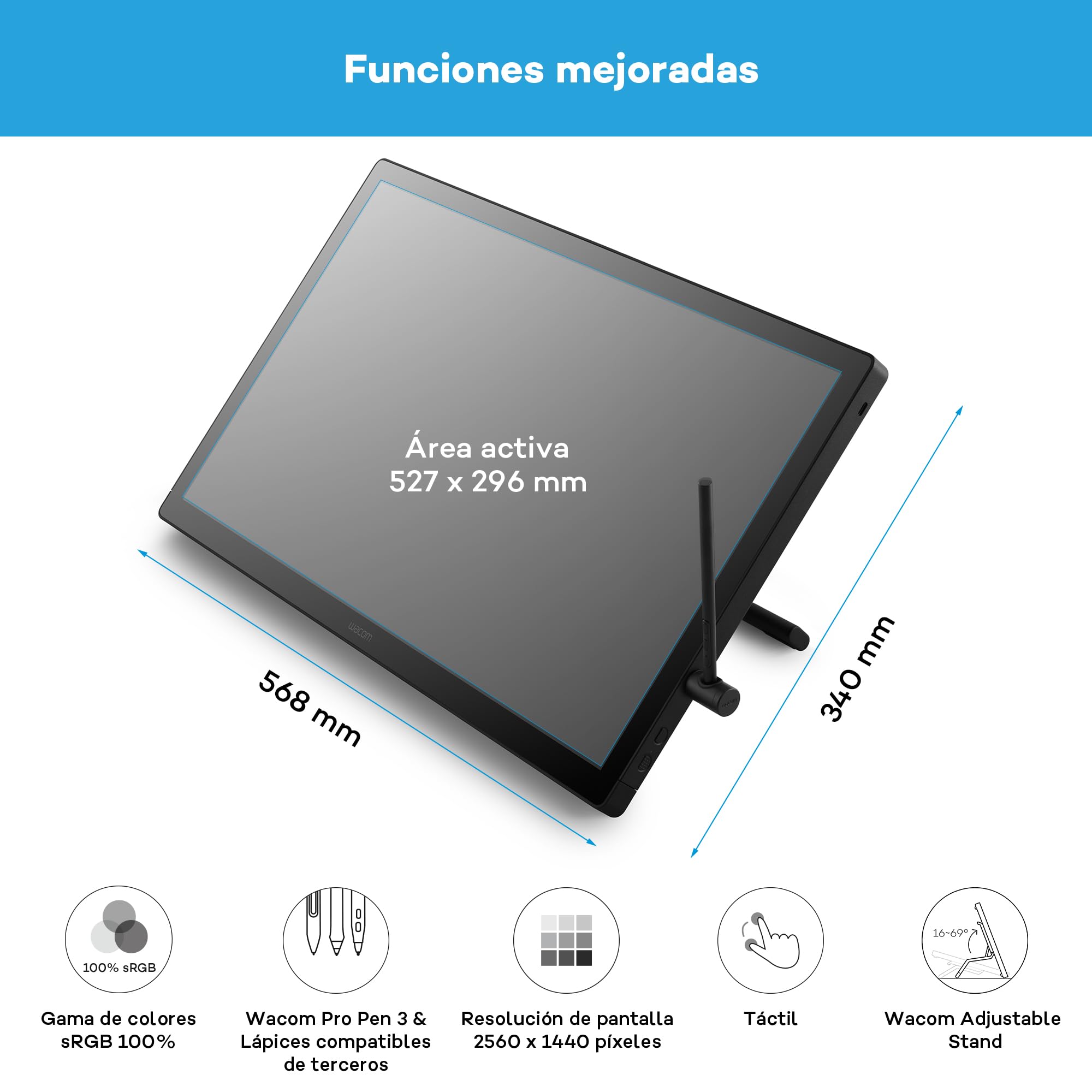 Wacom Cintiq 24 Touch (Edición 2025) Tableta Gráfica – Pantalla